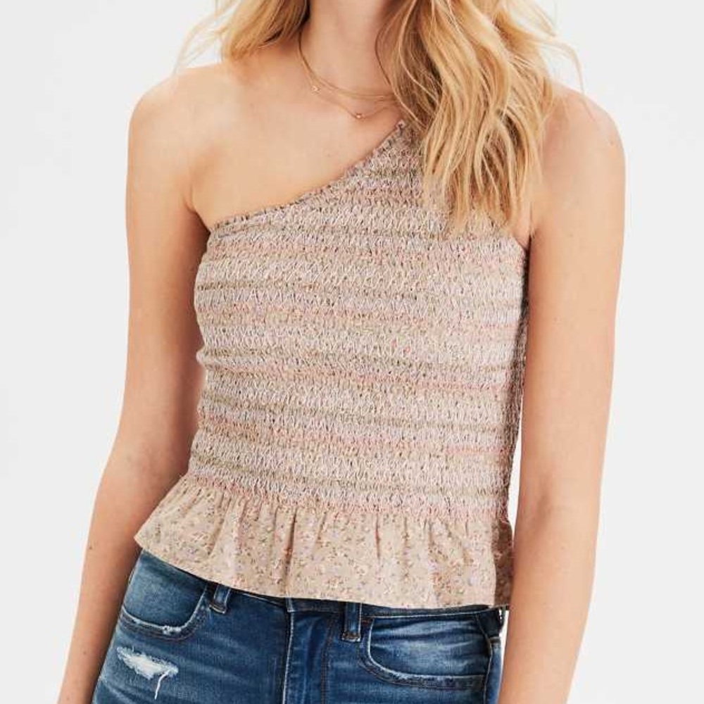 Cute One-Shouldered American Eagle Top